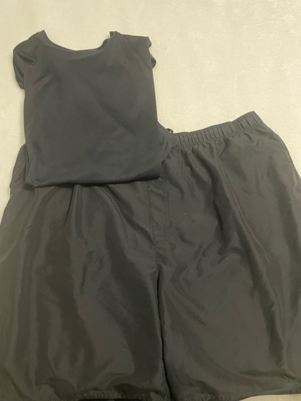 Harbor Bay Black Men's Swim trunks & shirt